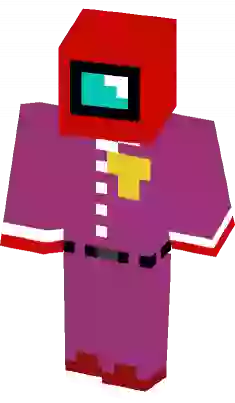 minecraft — Red Crewmate/Impostor from Among Us is a sussy