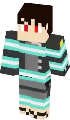 Joker from anime Fire Force Minecraft Skin