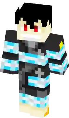 Joker from anime Fire Force Minecraft Skin