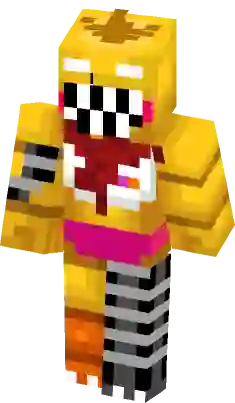 Withered Chica  FNaF 2 Minecraft Skin