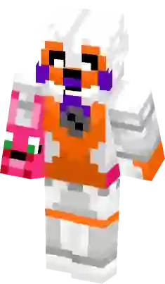 Funtime Foxy  Five Nights at Freddy's Sister Location (Lolbit alternative  in description) Minecraft Skin