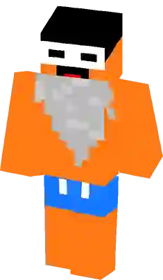 Herobrine With Beard and New Clothes Minecraft Skin