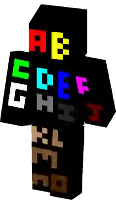 F Alphabet LORE Minecraft Skin