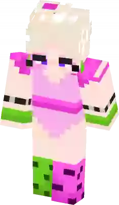 Shattered Glamrock Bonnie (Fanmade) Minecraft Skin