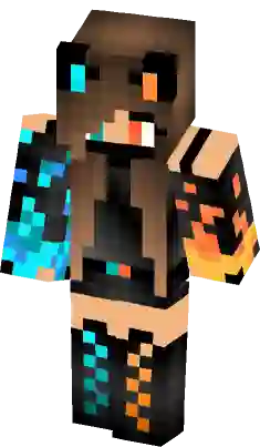 fire and water herobrine girl