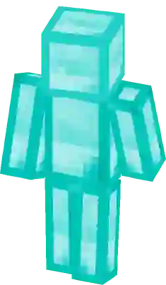 Skeppy holding Diamond block, Minecraft Skin