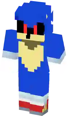 Sonic exe 2D Minecraft Skin