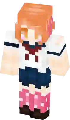 Pixel art of osana najimi from yandere simulator