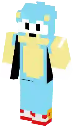 Sonic sprite (Sonic 1 megadrive Minecraft Skin