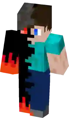 minecraft skins herobrine template