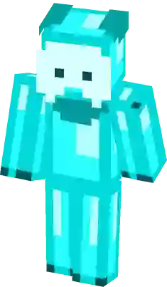 Kaiju Paradise: Slime Pup (Cyan) Minecraft Skin