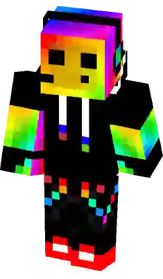 Rainbow Cow Version 2 Minecraft Skin - Toy Block PNG Image