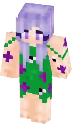 minecraft girl skins with purple hair