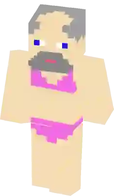 Old man in bikini Minecraft Skins SkinsMC