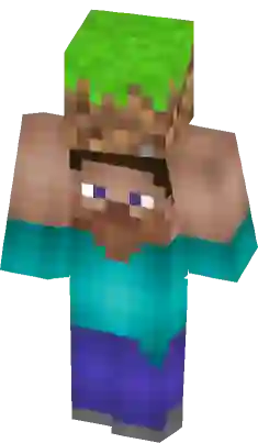 Steve with Lucky Block Minecraft Skin