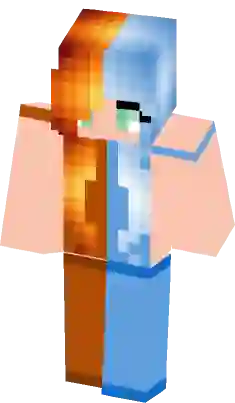 herobrine girl fire ice