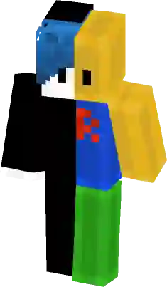 Half guest, half noob. Minecraft Skin