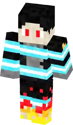 Joker from anime Fire Force Minecraft Skin