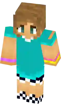 Vsco girl best sale minecraft skin