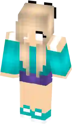 herobrine girl Minecraft Skin