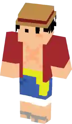 white luffy  Minecraft Skins