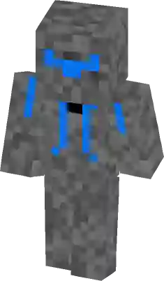 Banged-up robot Herobrine Minecraft Skin