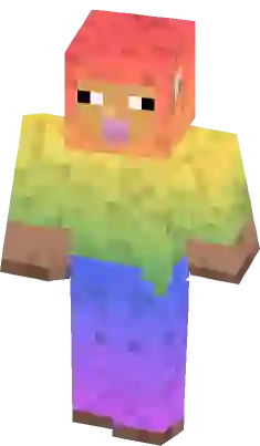 Rainbow sheep Minecraft Skins