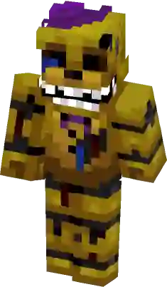 FNaF World Nightmare Fredbear & Nightmare (FNaF World Nightmare in desc.)  Minecraft Skin