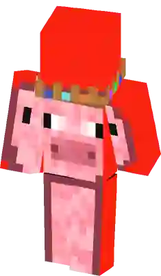 I created a texture that gives the Technoblade crown to pigs