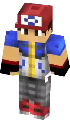 Pokemon trainer red Minecraft Skins