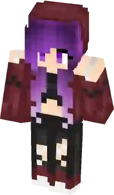 minecraft girl skins with purple hair