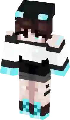 minecraft gamer girl skin