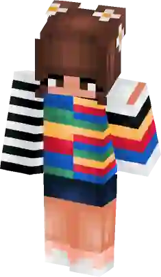 Rainbow Cow Version 2 Minecraft Skin - Toy Block PNG Image