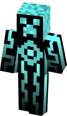 Neon Creeper - Mcpe Classic Minecraft Skin